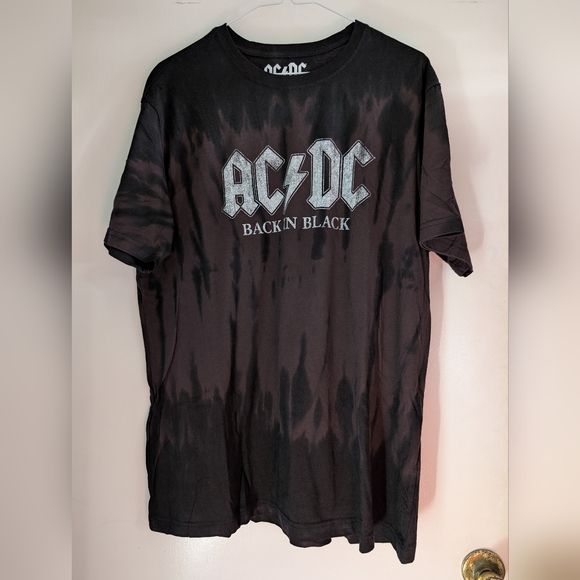 AC/DC | Shirts | Acdc Black Short Sleeve Tee Back In Black | Poshmark